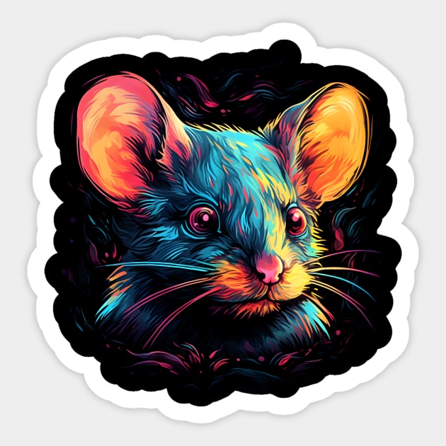 Neon Rodent #6 Sticker by Everythingiscute